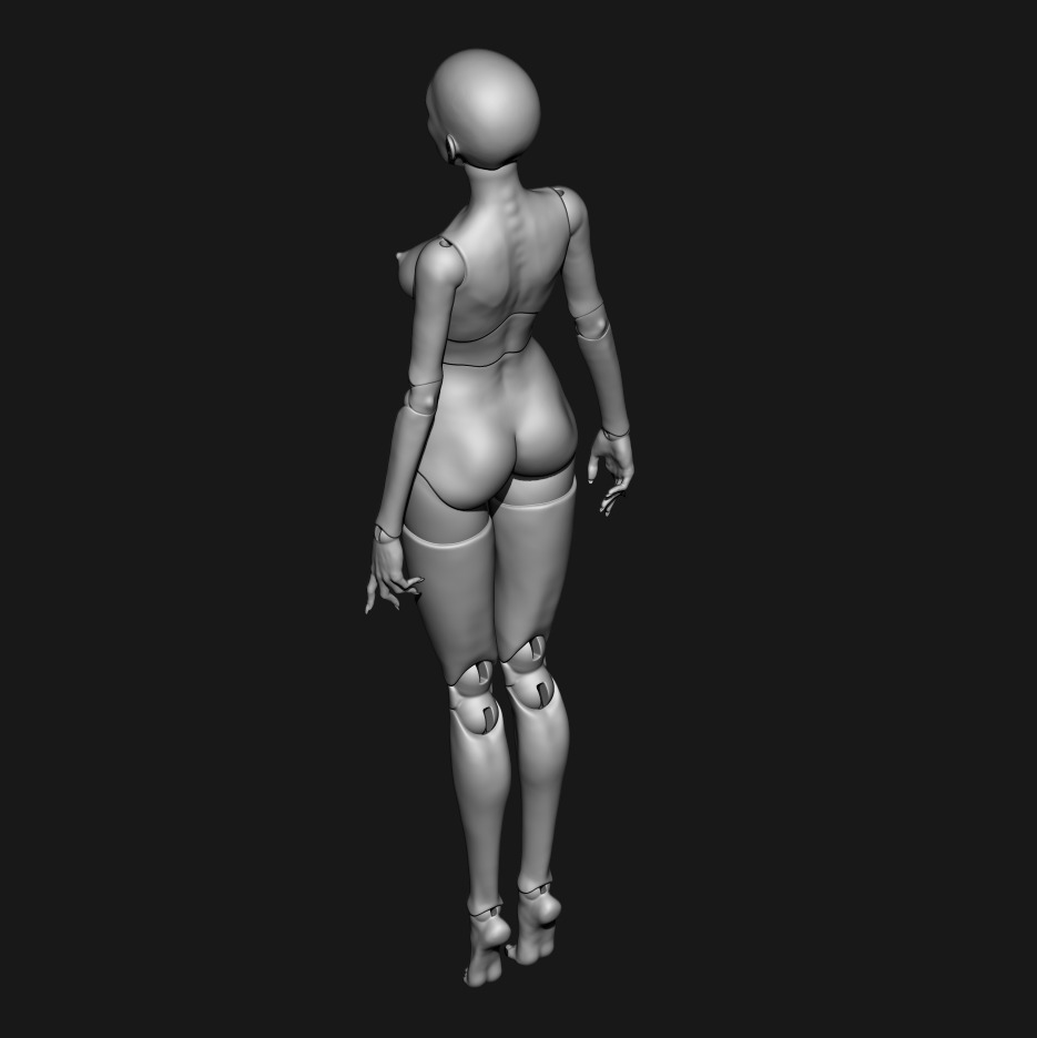 Britney 3D BJD model Bjd doll for 3d popovy 3d model 3D model_8