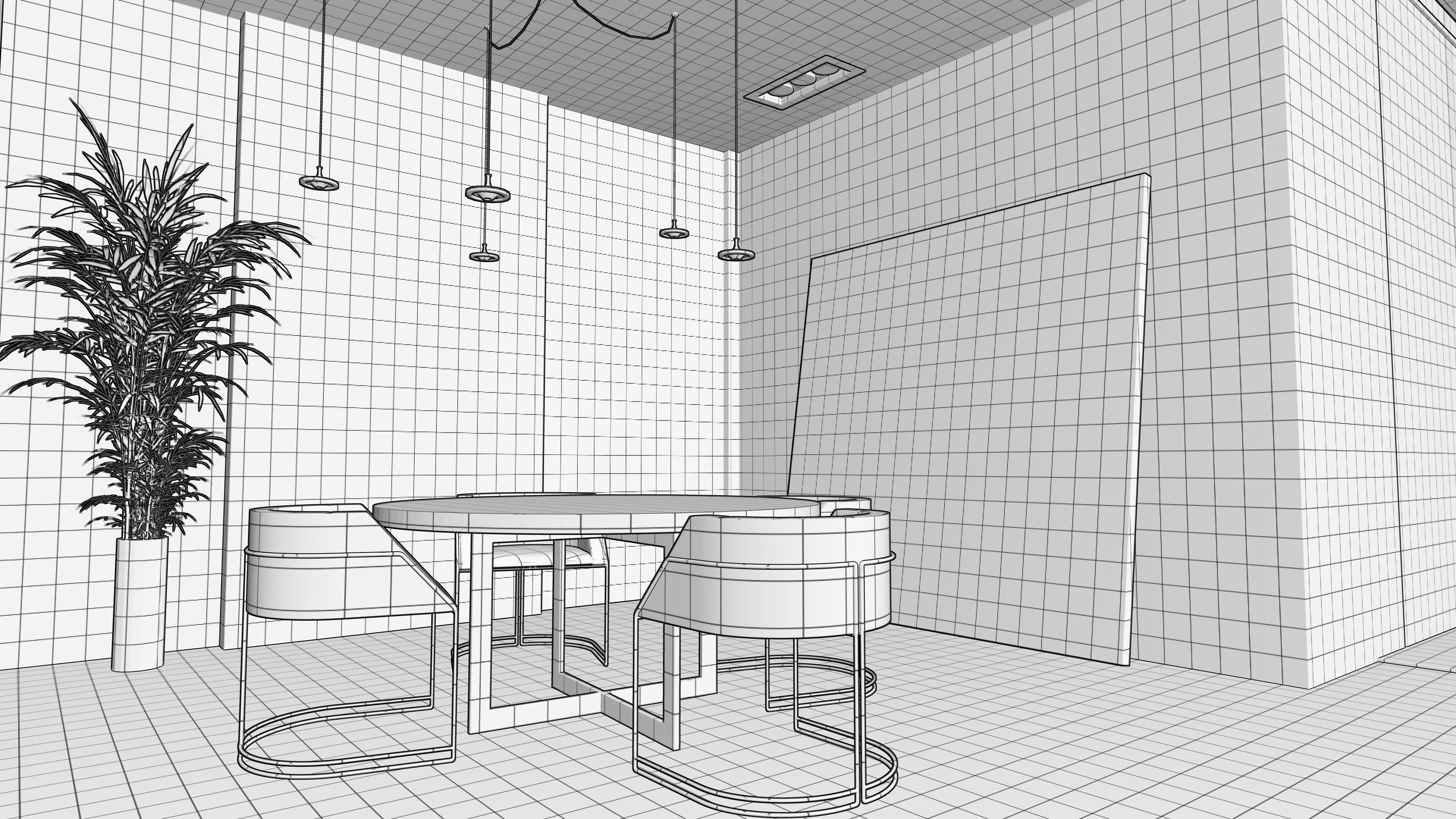 Modern Living Room Interior Scene Render Ready Lumionscene Low-poly 3D model_7