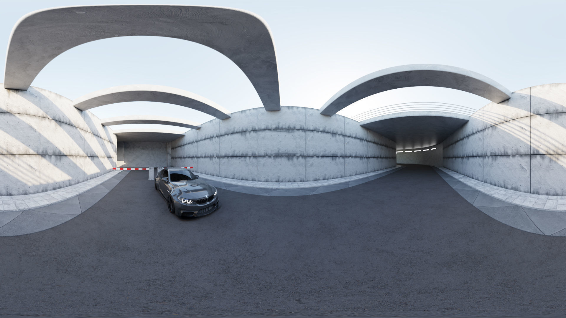 Underground Parking Low-poly 3D model_12