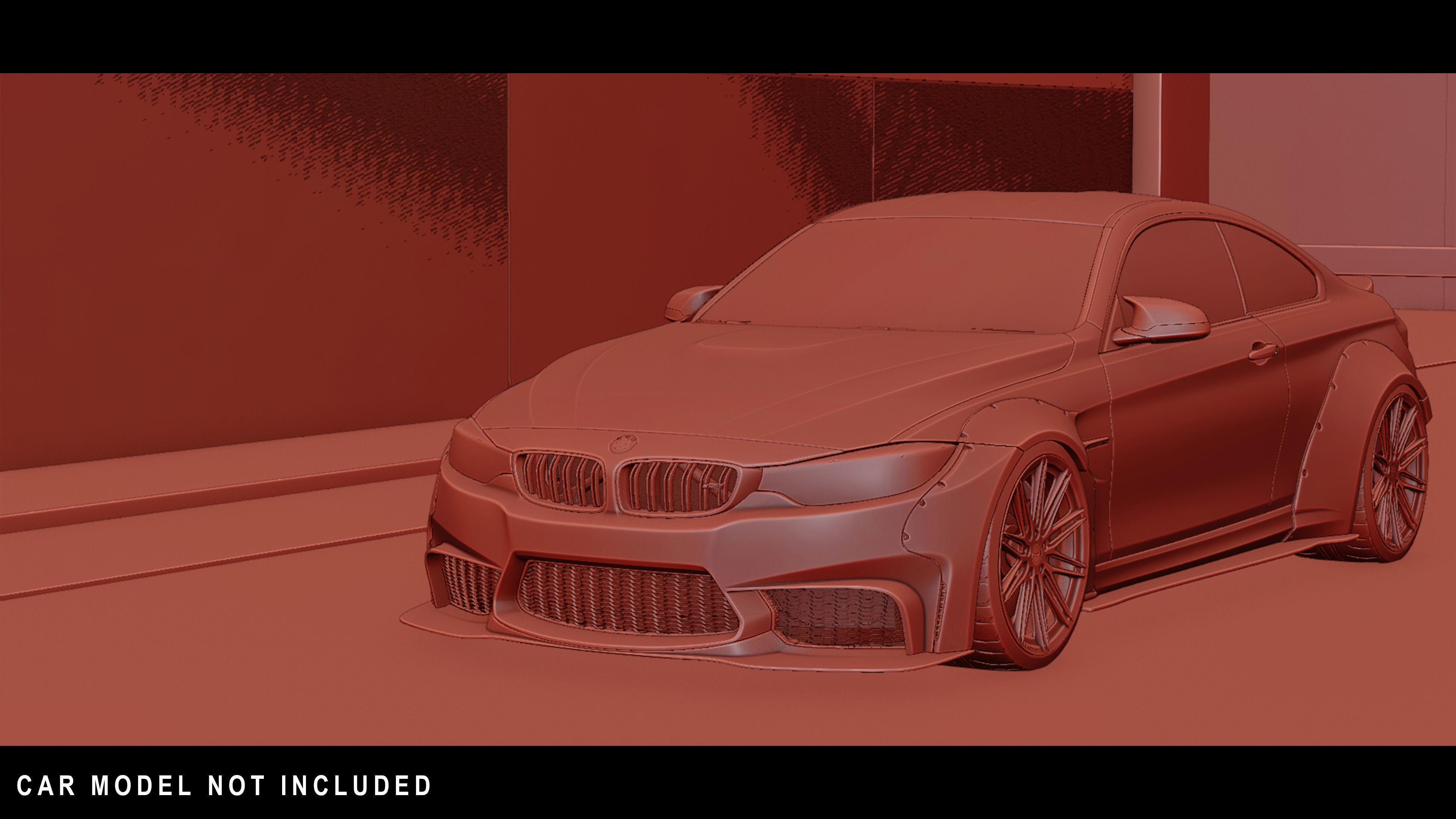 Underground Parking Low-poly 3D model_1