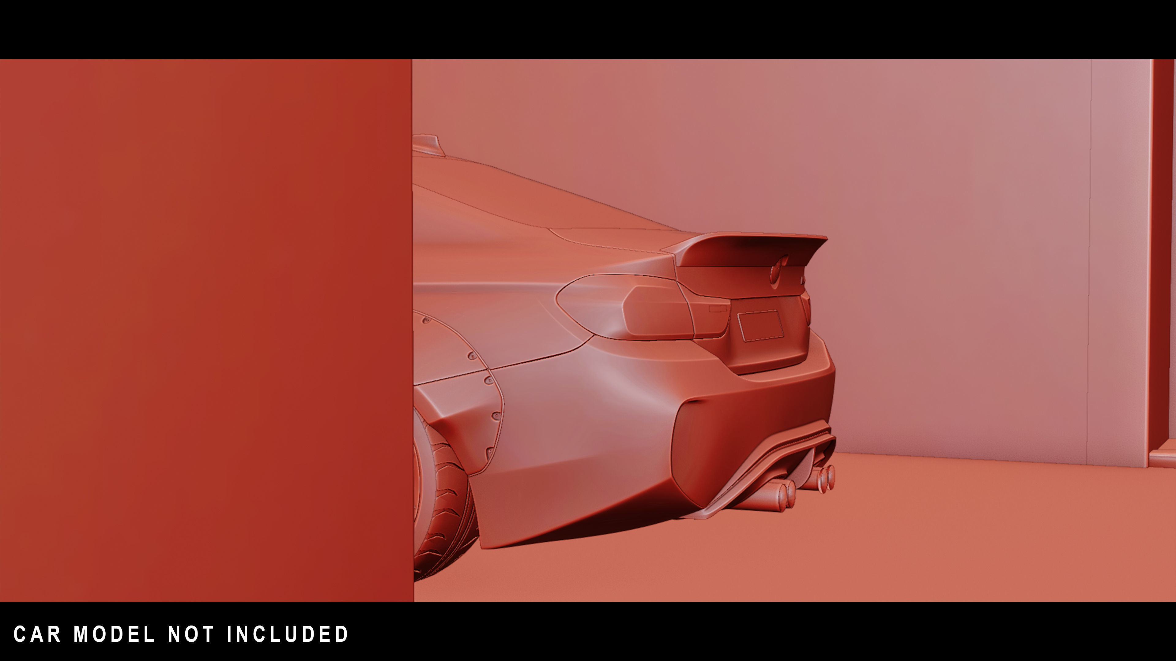 Underground Parking Low-poly 3D model_2