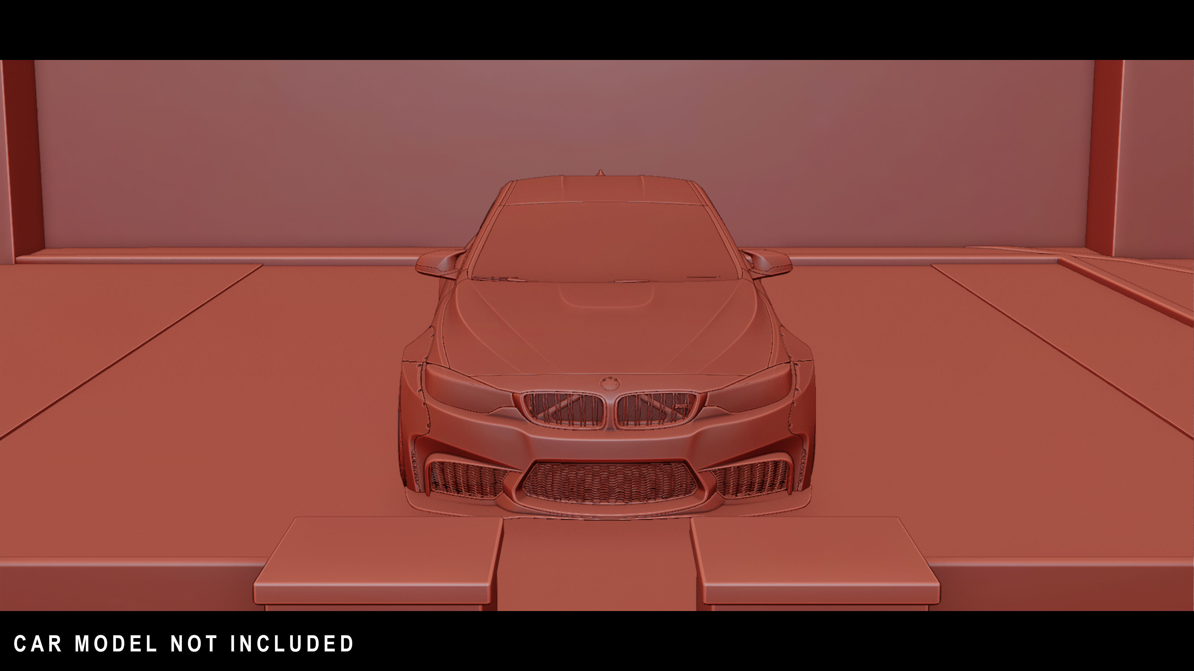 Underground Parking Low-poly 3D model_8