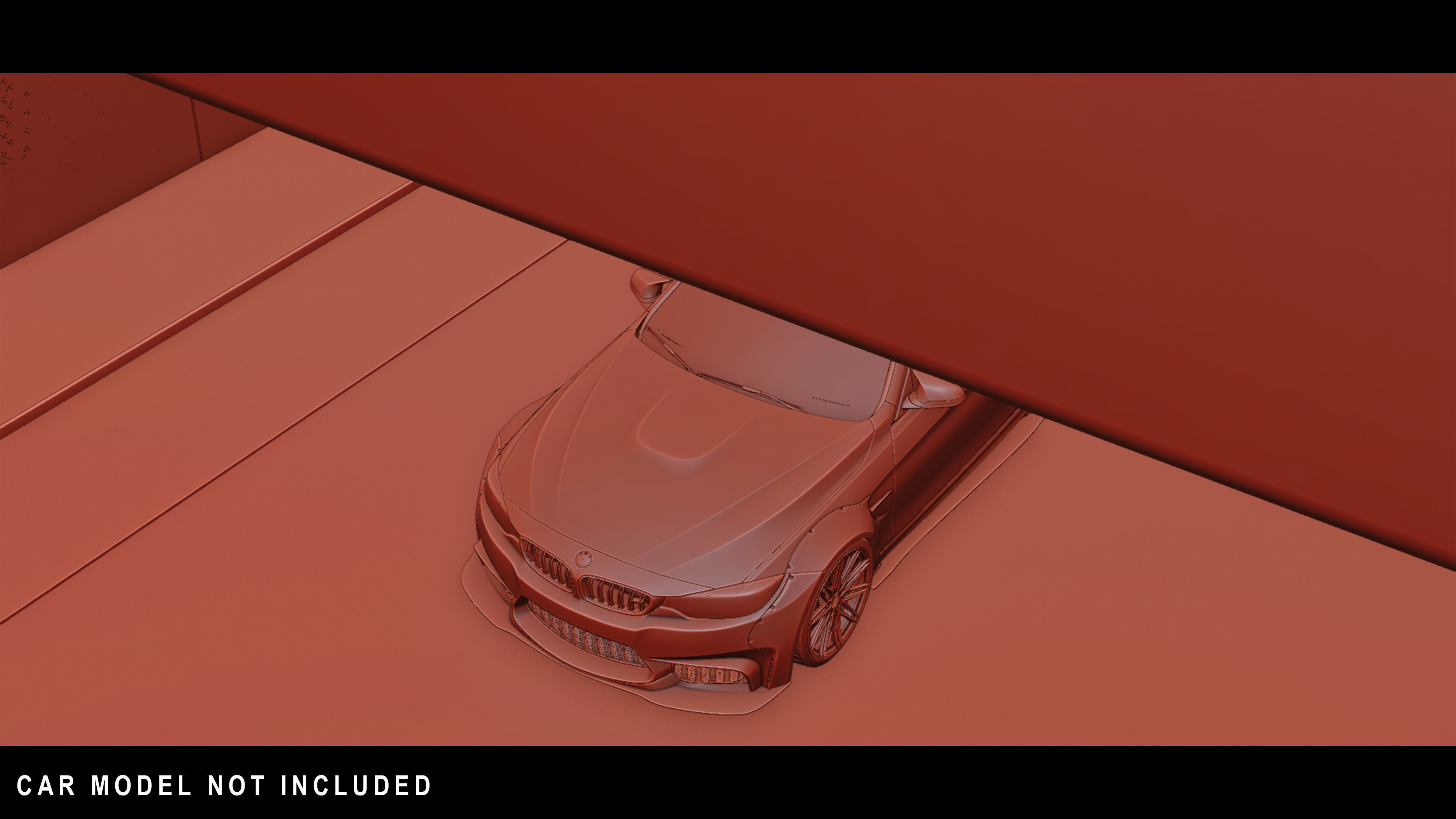 Underground Parking Low-poly 3D model_6