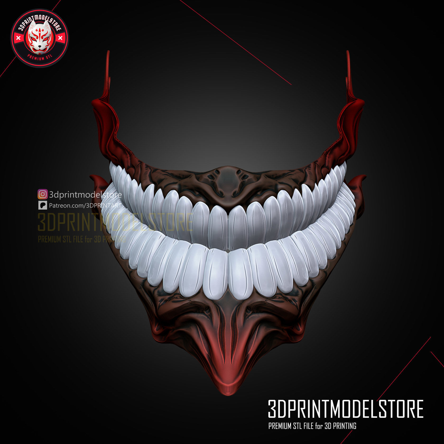 Best Cosplay Mask - Dandadan Okarun Mask - Anime 3D print model_4