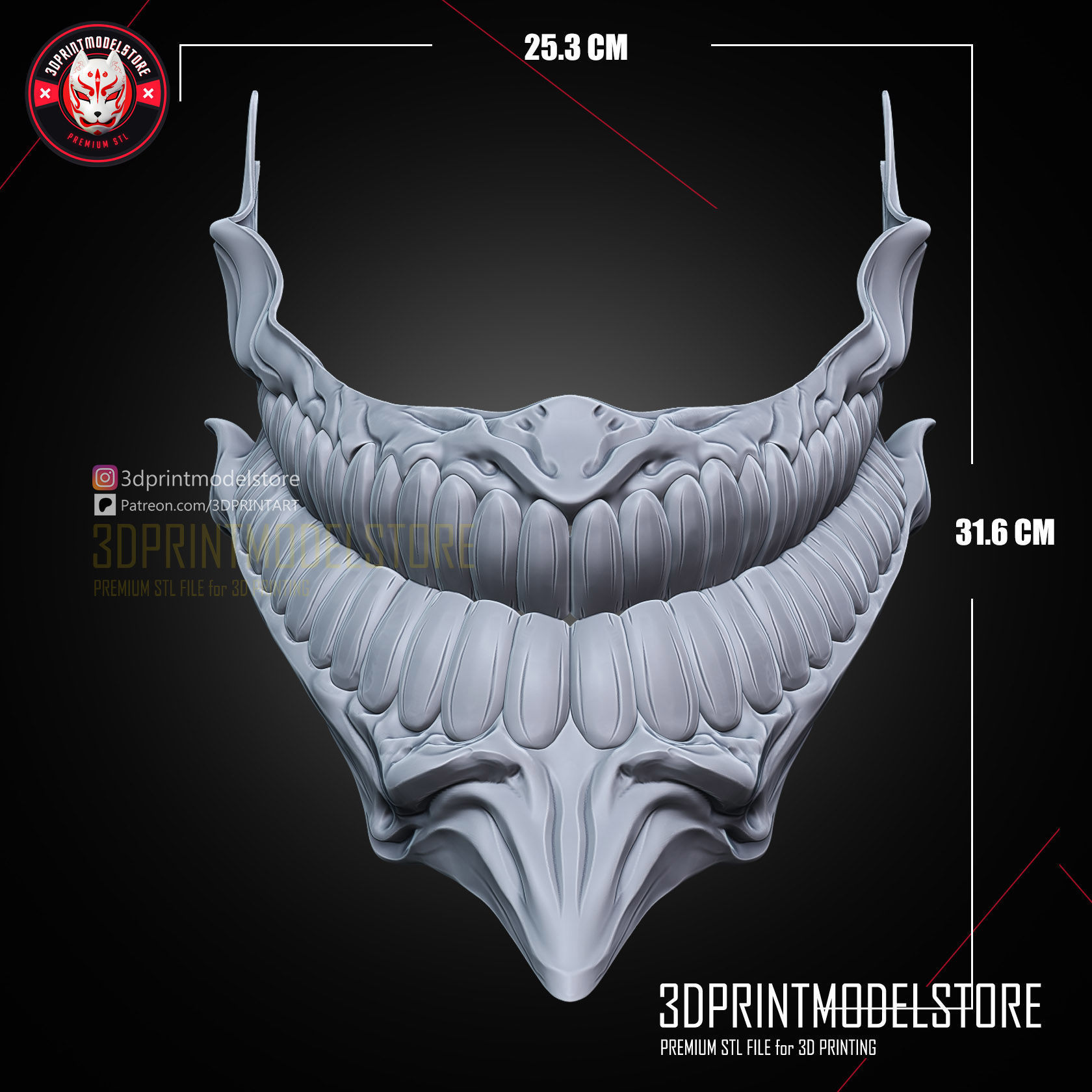 Best Cosplay Mask - Dandadan Okarun Mask - Anime 3D print model_7