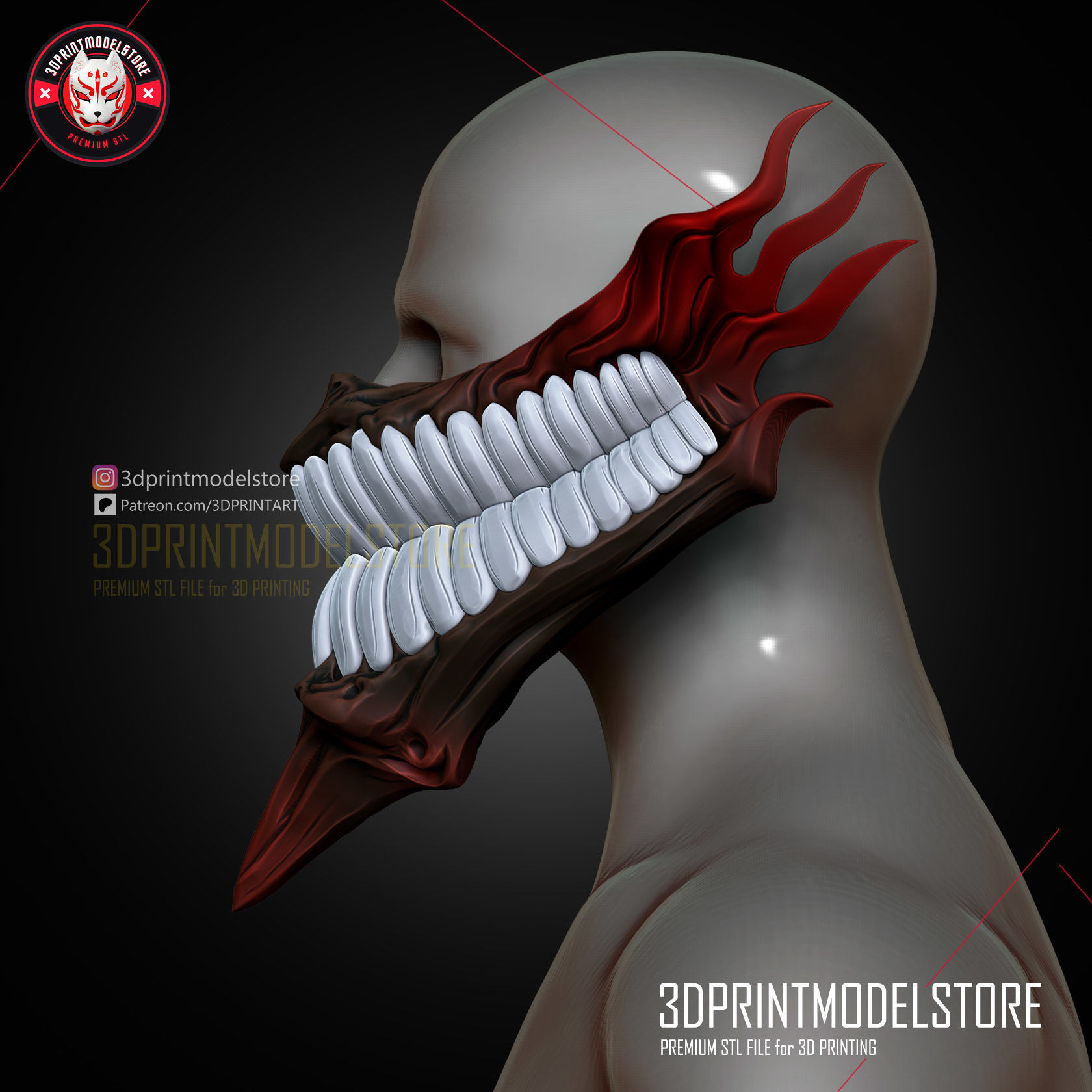 Best Cosplay Mask - Dandadan Okarun Mask - Anime 3D print model_3