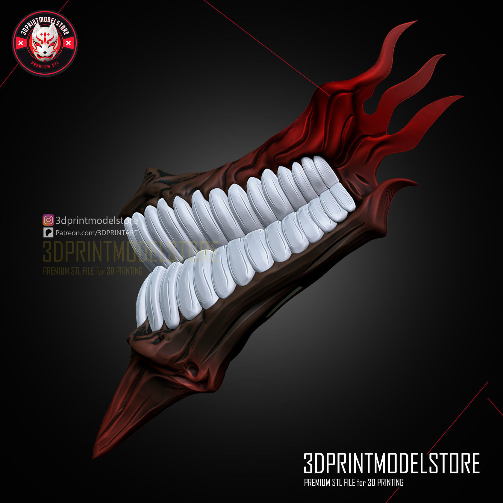 Best Cosplay Mask - Dandadan Okarun Mask - Anime 3D print model_6