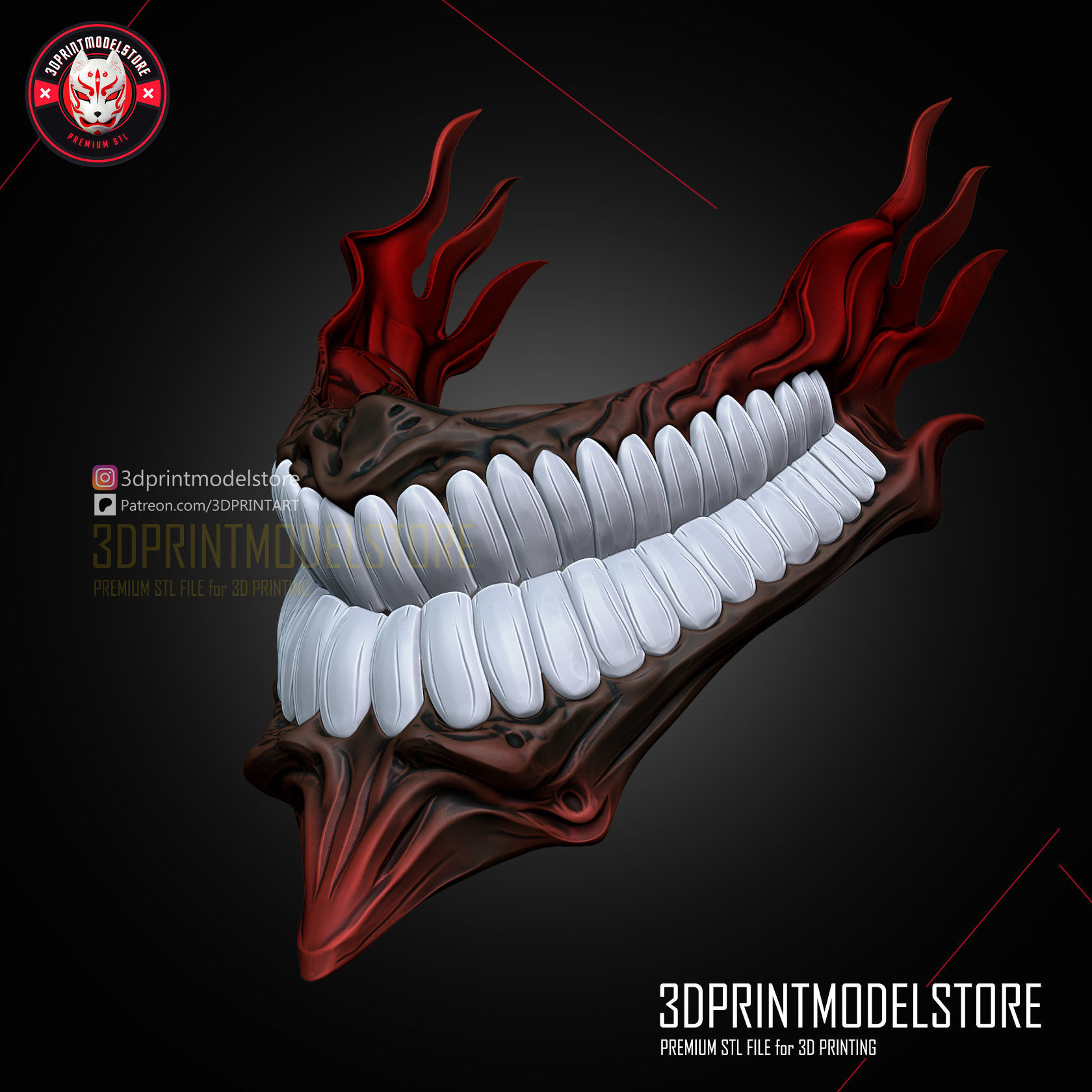 Best Cosplay Mask - Dandadan Okarun Mask - Anime 3D print model_5