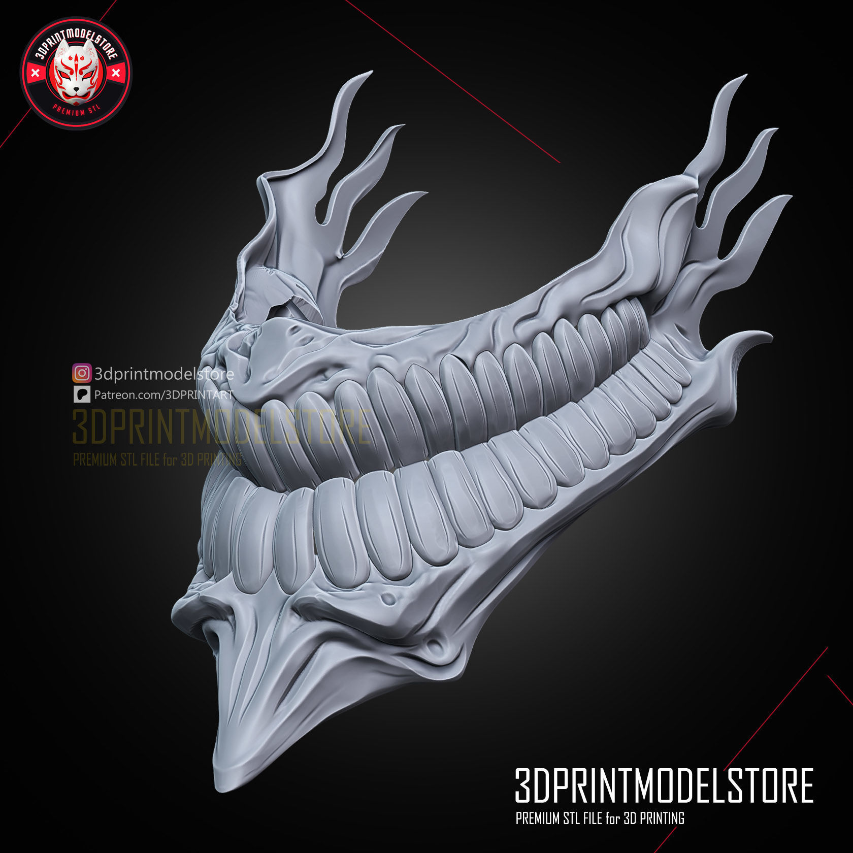 Best Cosplay Mask - Dandadan Okarun Mask - Anime 3D print model_8