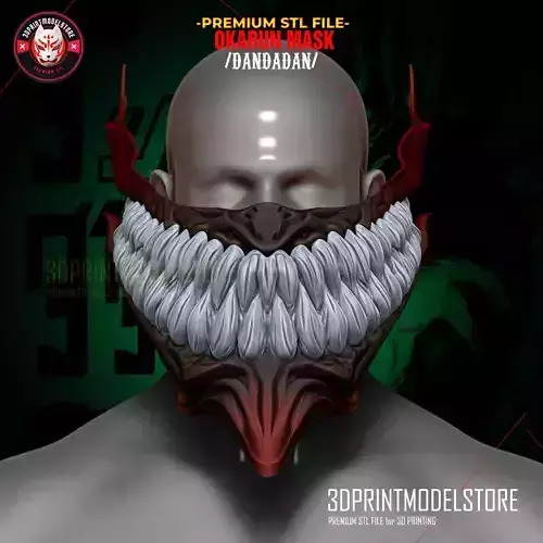 Dandadan Okarun Venom Mask - Anime Cosplay - Halloween