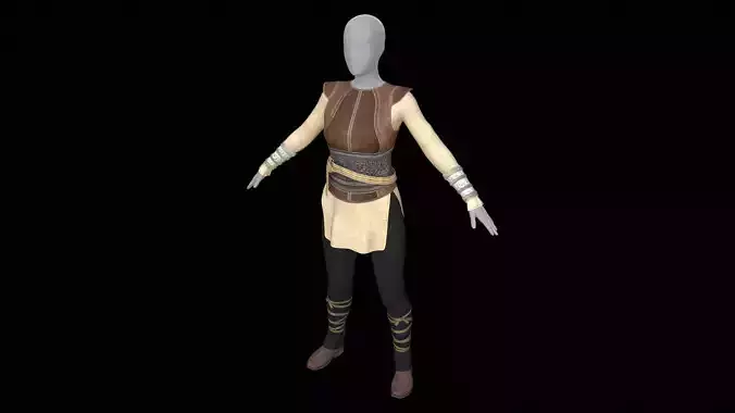 Clothing for woman Low-poly 3D model