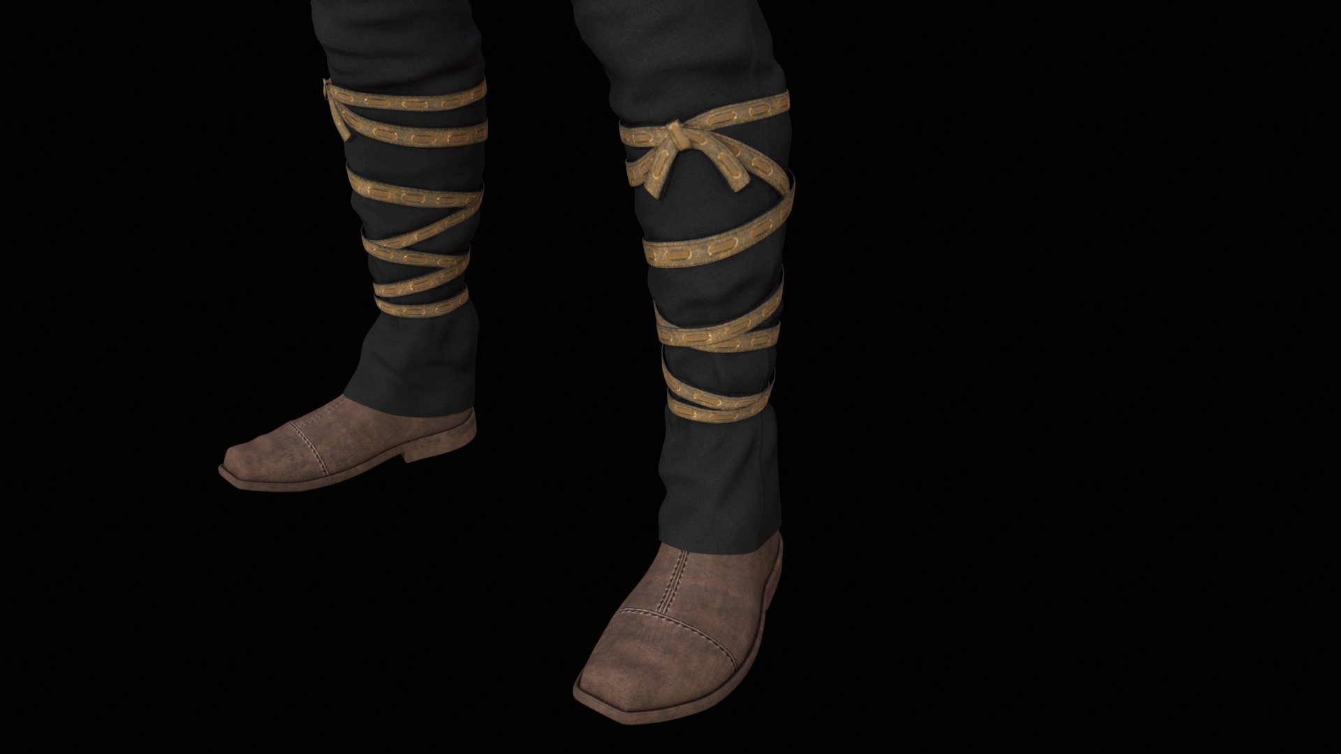 Clothing for woman Low-poly 3D model_3