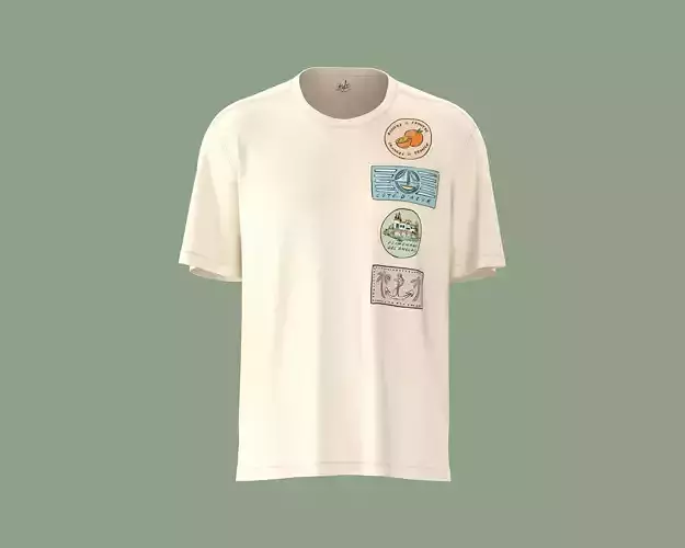 Mens t-shirt with graphic in front side