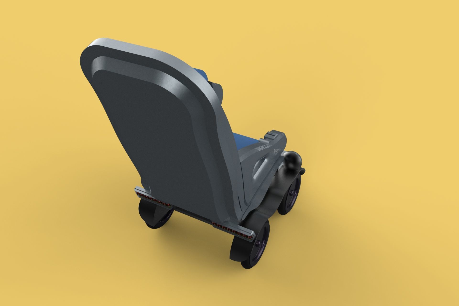 SELF-DRIVING SMART ELECTRIC WHEELCHAIR AUTONOMOUS ROBOT VEHICLE 3D model_5