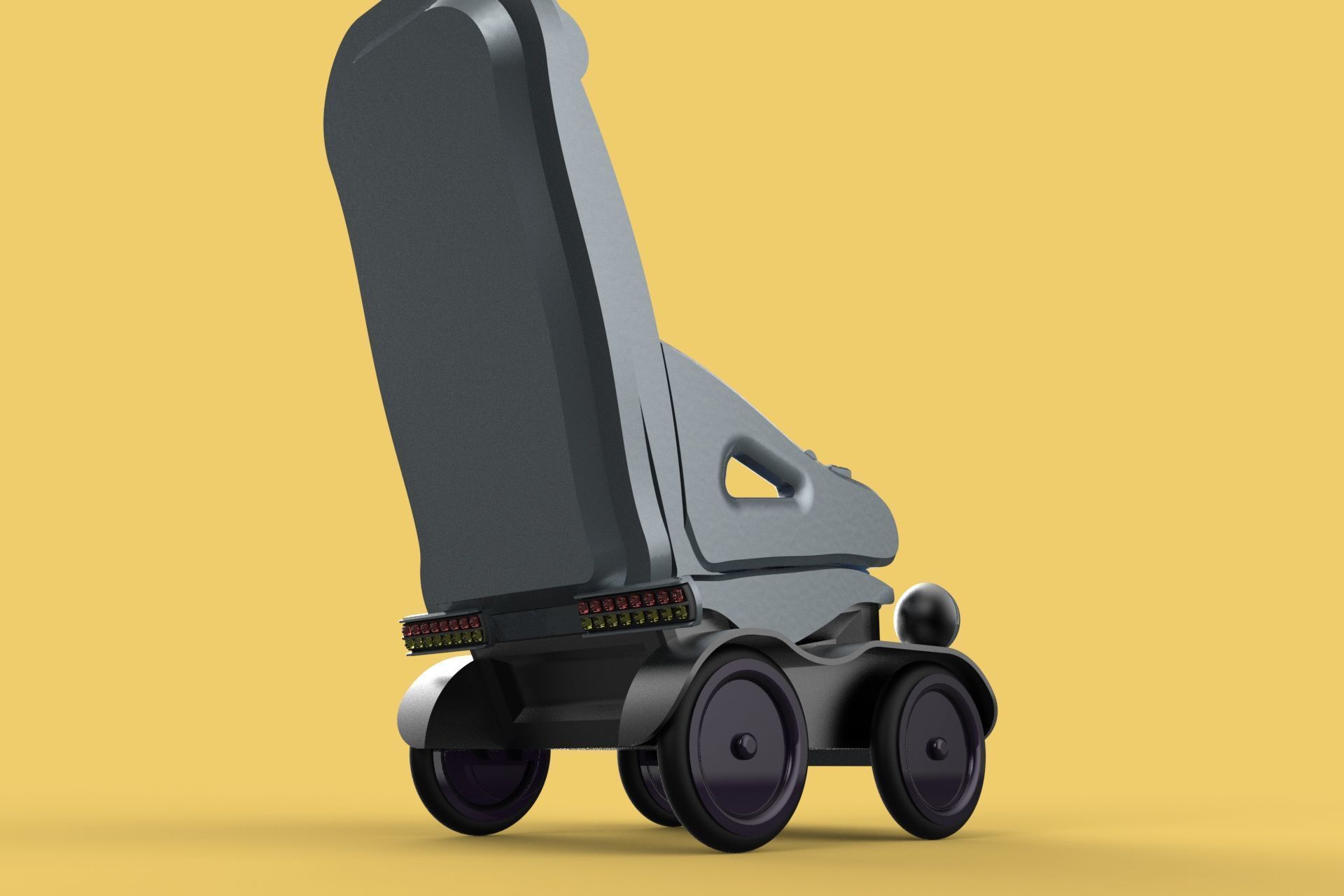 SELF-DRIVING SMART ELECTRIC WHEELCHAIR AUTONOMOUS ROBOT VEHICLE 3D model_15