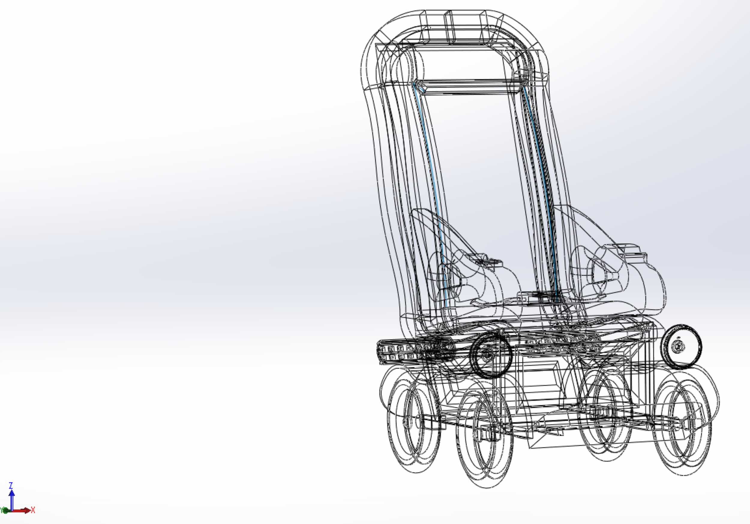 SELF-DRIVING SMART ELECTRIC WHEELCHAIR AUTONOMOUS ROBOT VEHICLE 3D model_25
