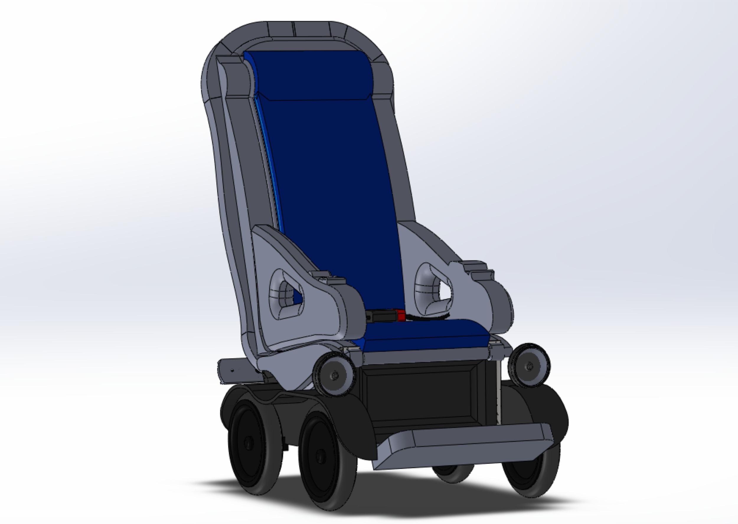 SELF-DRIVING SMART ELECTRIC WHEELCHAIR AUTONOMOUS ROBOT VEHICLE 3D model_24