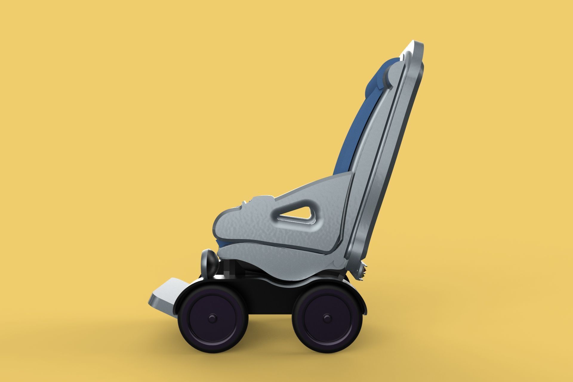 SELF-DRIVING SMART ELECTRIC WHEELCHAIR AUTONOMOUS ROBOT VEHICLE 3D model_22