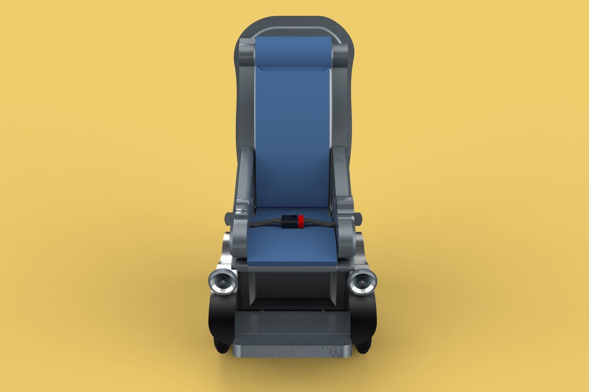 SELF-DRIVING SMART ELECTRIC WHEELCHAIR AUTONOMOUS ROBOT VEHICLE 3D model_18