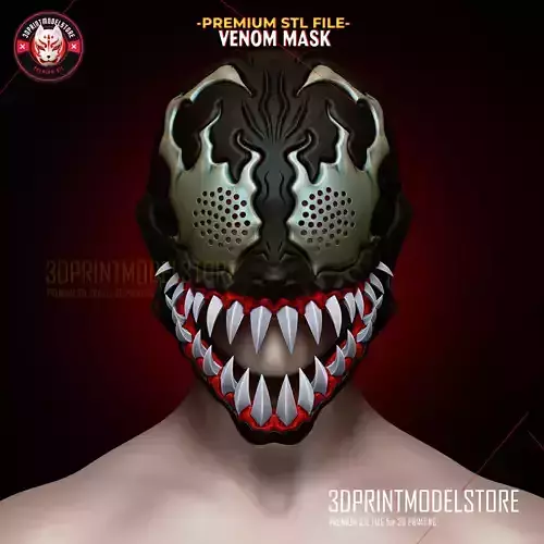 Venom Mask - Spider Man - Marvel Cosplay 3D print model