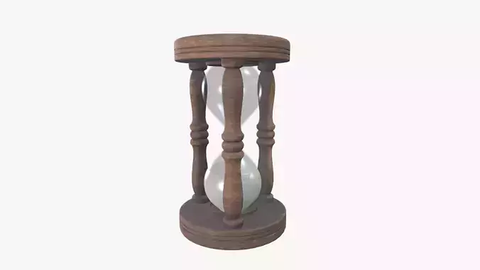 Hour Glass Low-poly 3D model