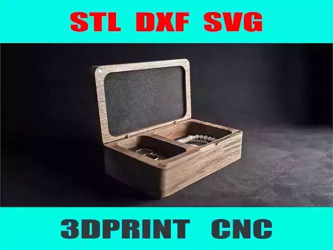 Elegant Jewelry Box 3D Model