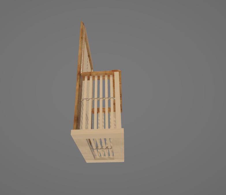 Wooden Home decorative 3d model 3D model_2