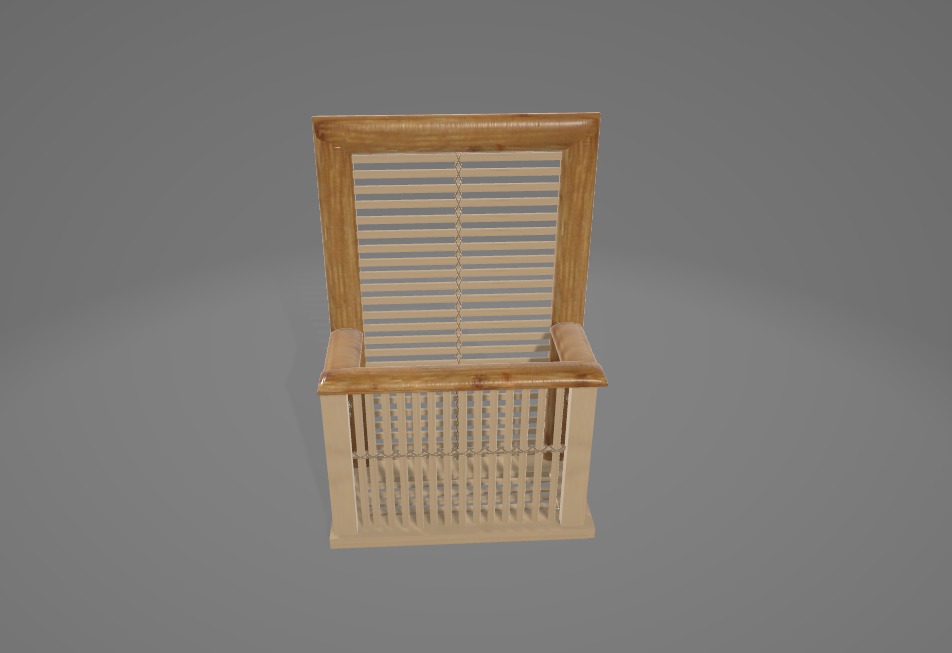 Wooden Home decorative 3d model 3D model_6
