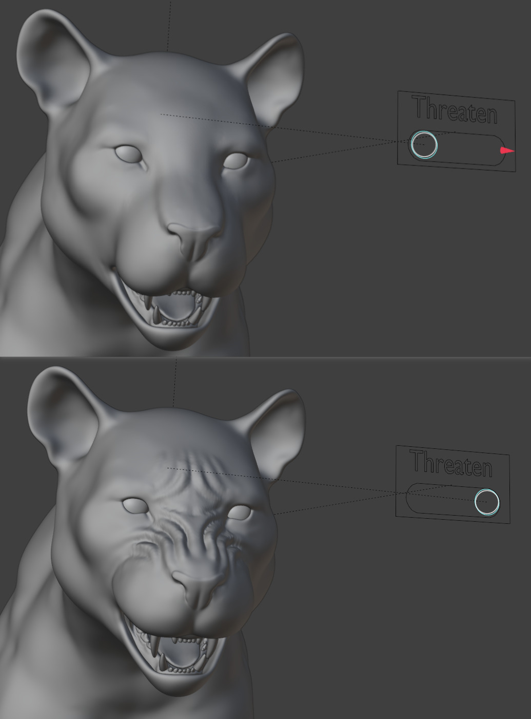 Tiger Rigged Animated 3D model_25