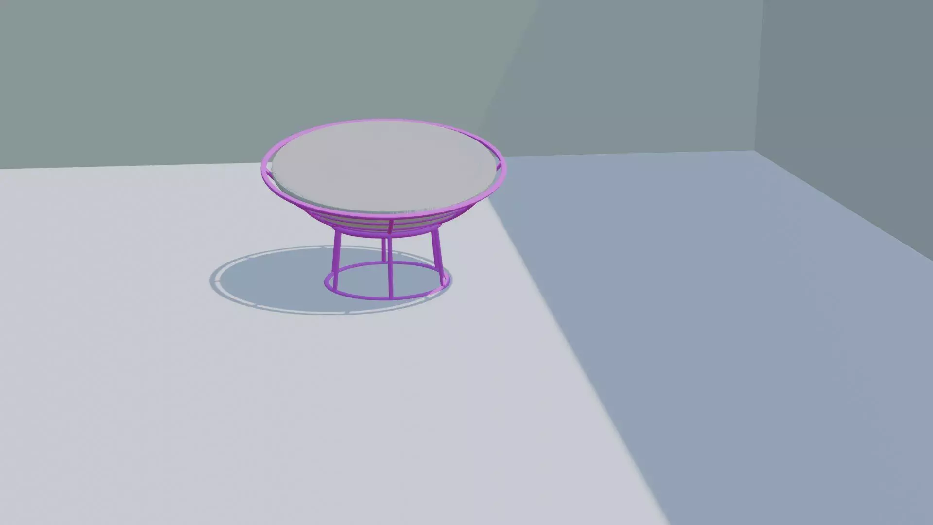 Elliptical Mesh Lounge Chair 3D model