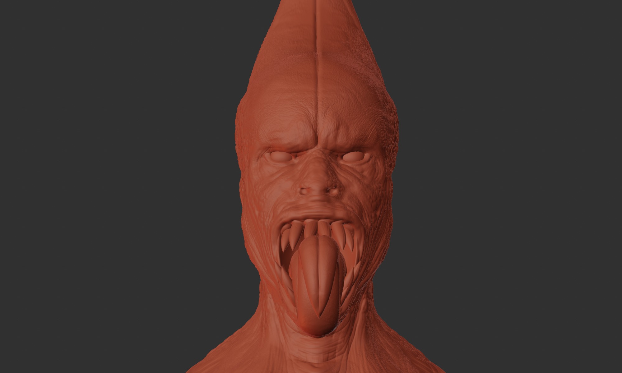 Tongue Demon - Highly Detailed STL for 3D Printing 3D print model_3