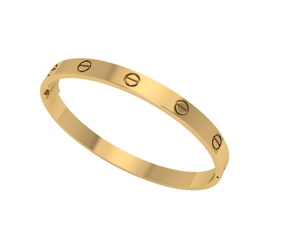 Love Bracelet ready STL model for print 3D print model_1