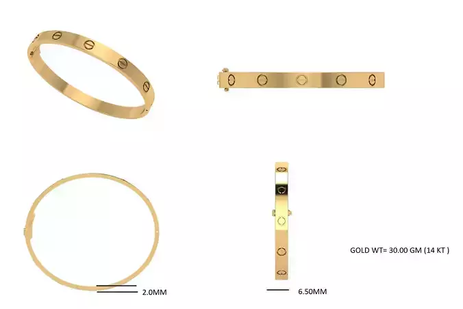 Love Bracelet ready STL model for print