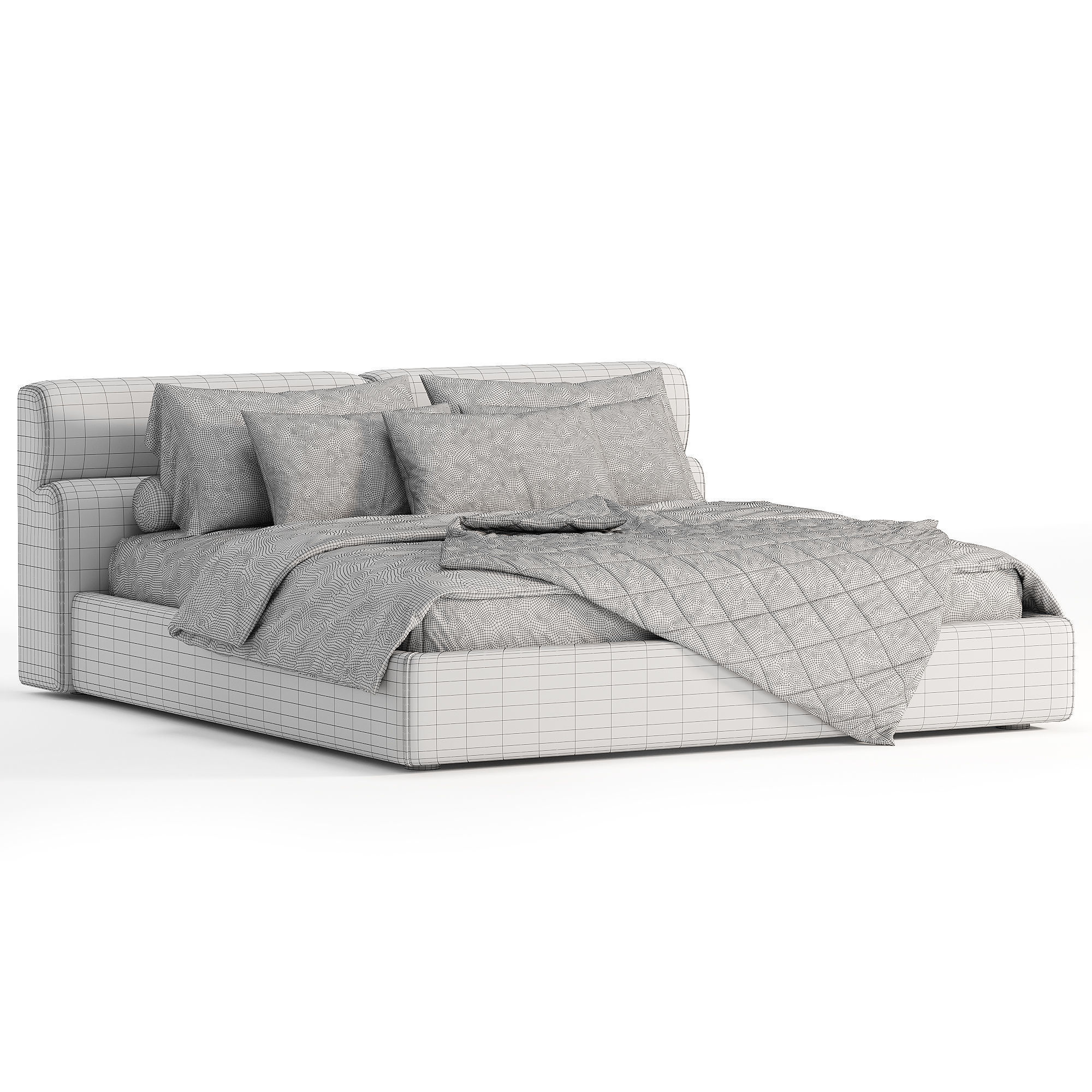 Bed CASCADE 220 2 3D model_3