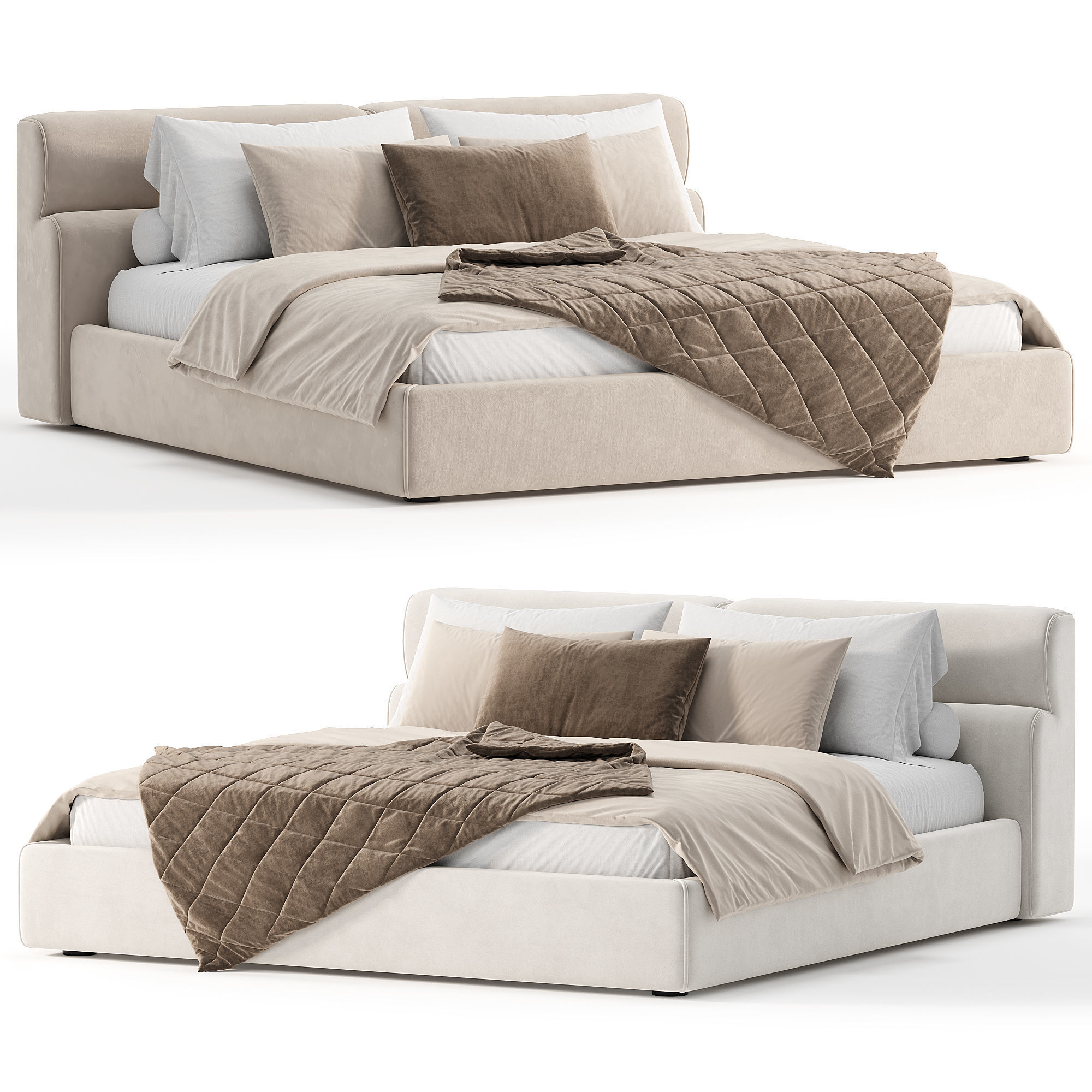 Bed CASCADE 220 2 3D model_2