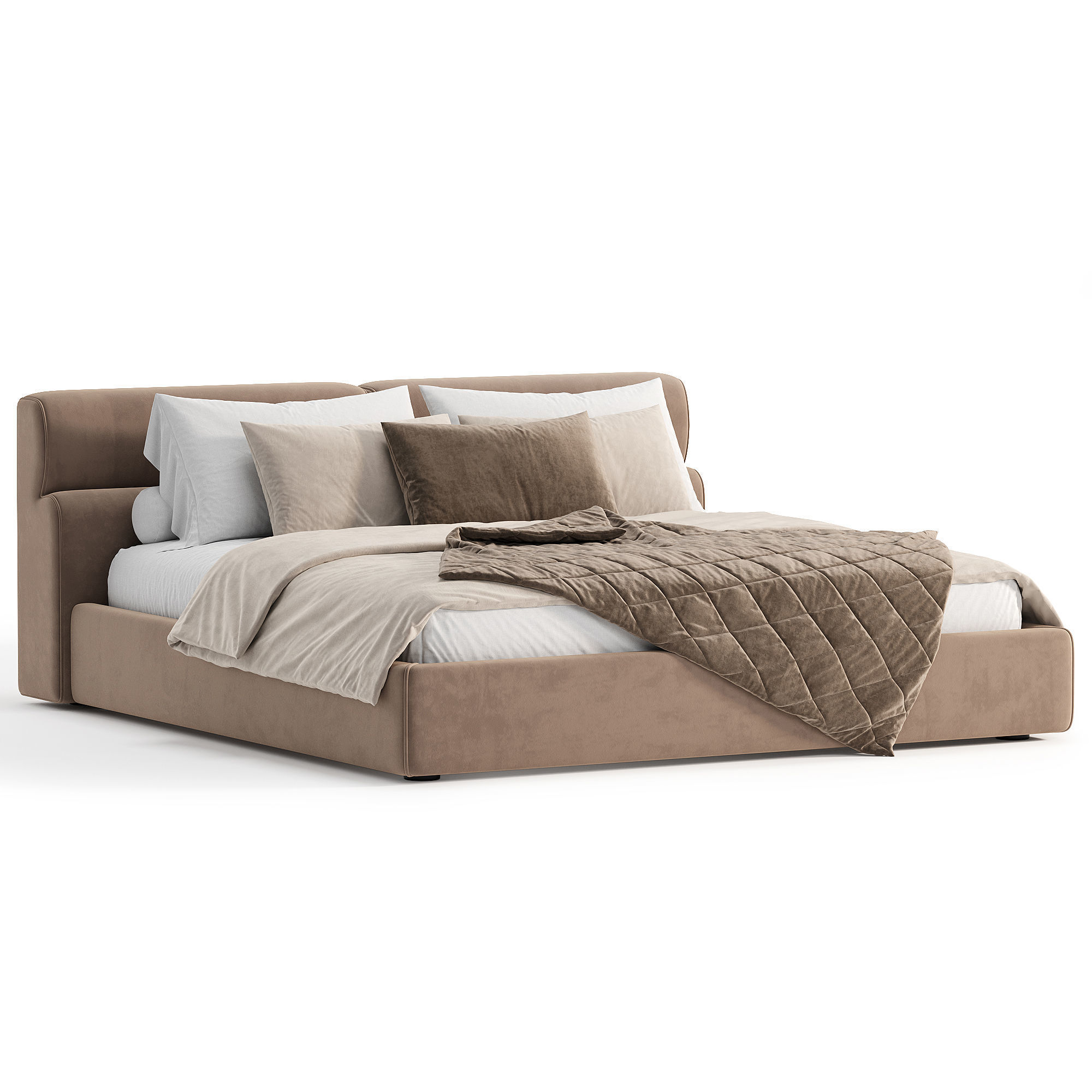 Bed CASCADE 220 2 3D model_1