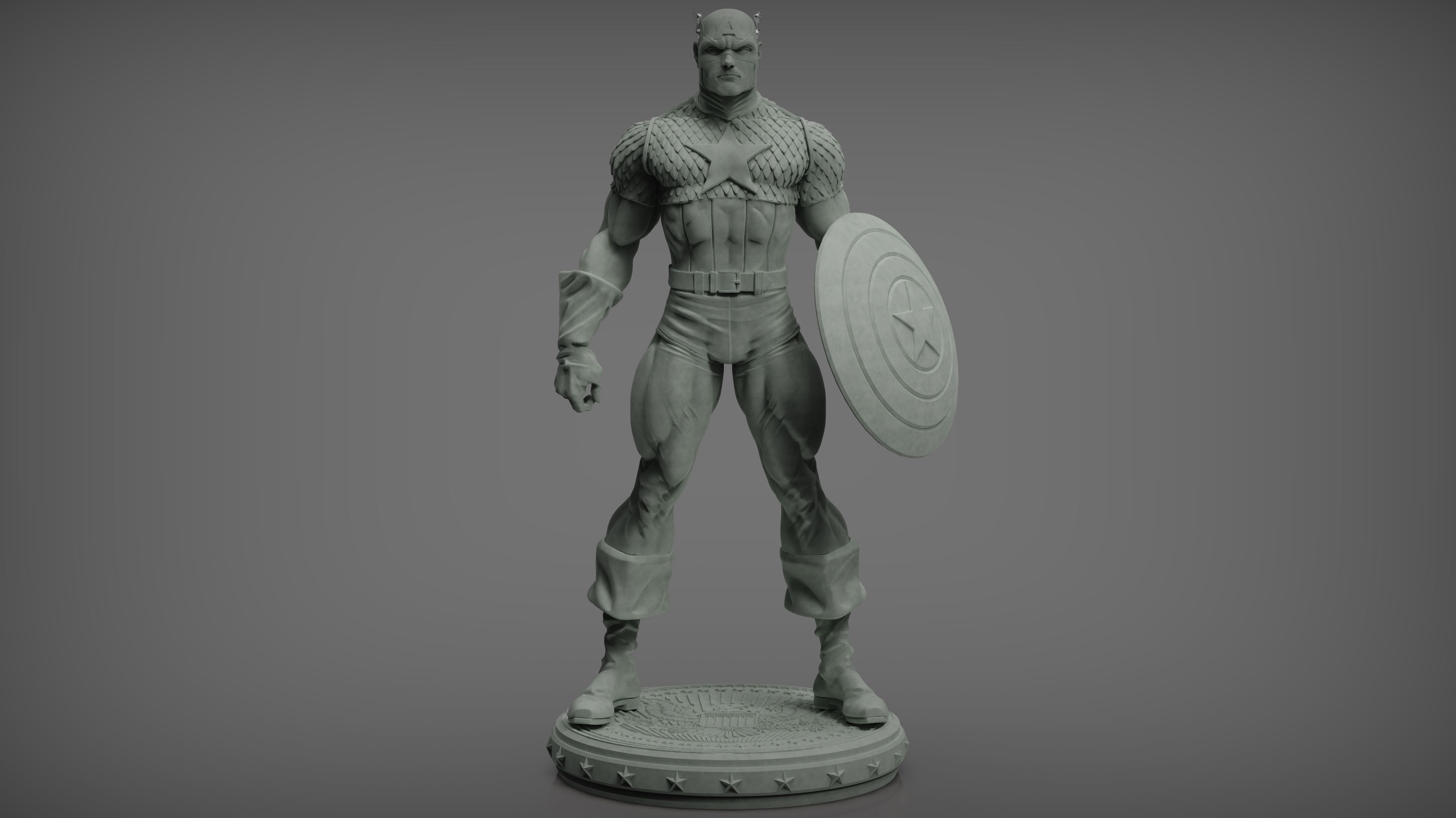 Captain America 3D print model_5