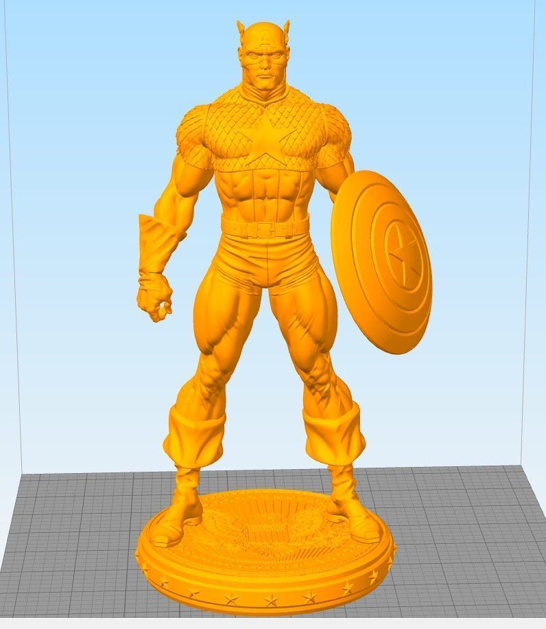 Captain America 3D print model_7