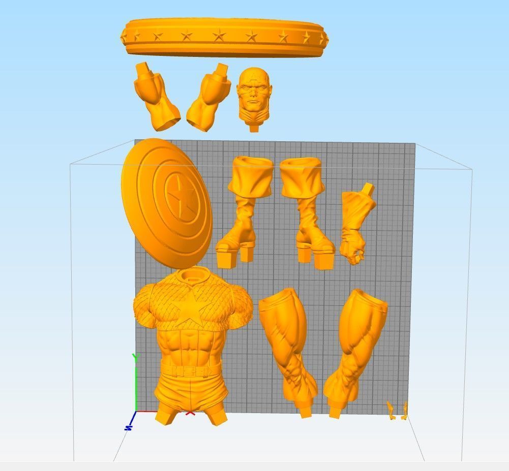 Captain America 3D print model_6