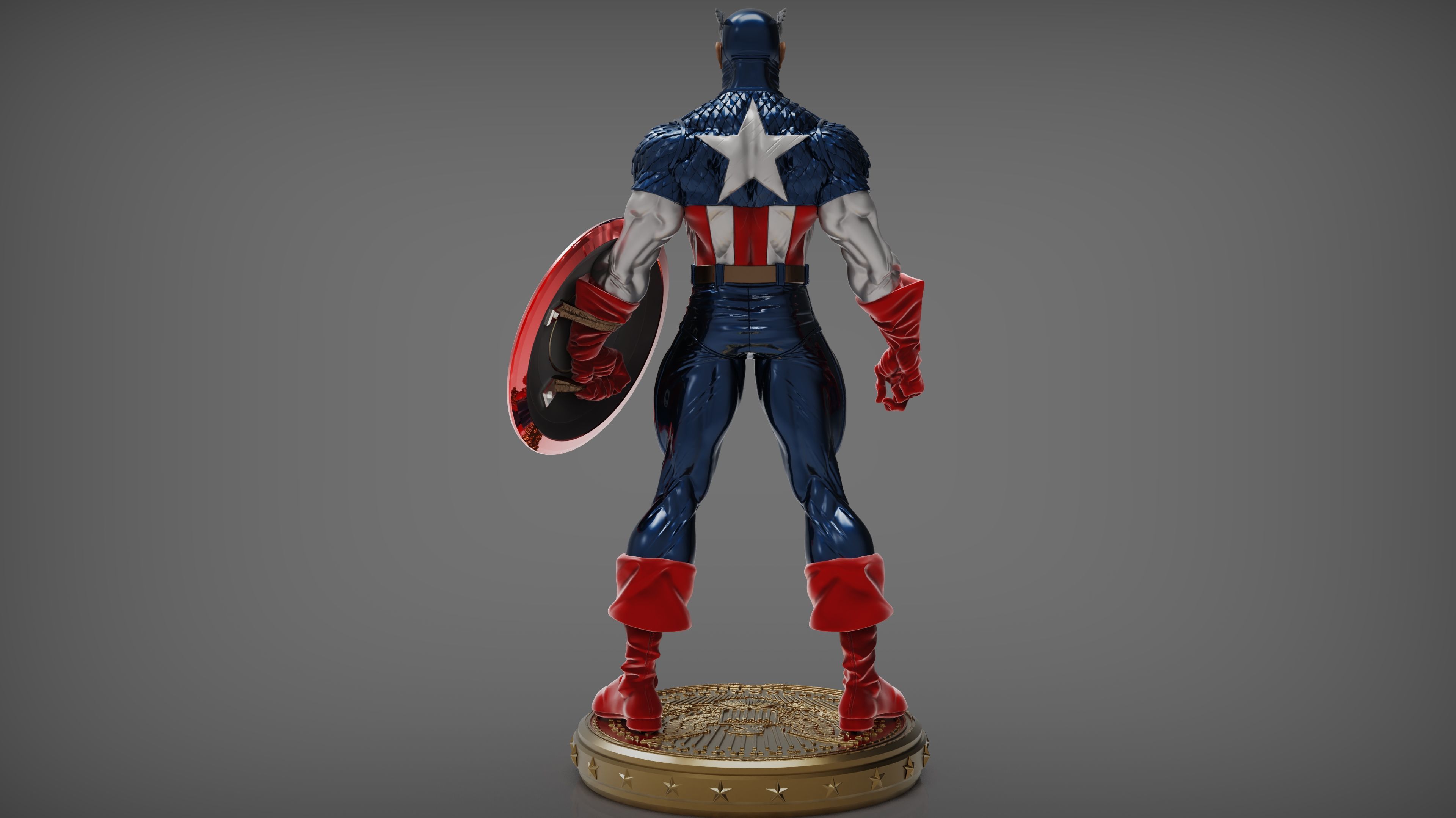 Captain America 3D print model_2
