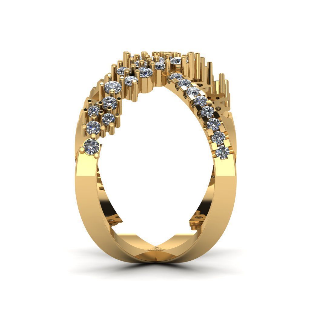 Jewelry 3D Models with render and 3dm stl -R-04 3D print model_9