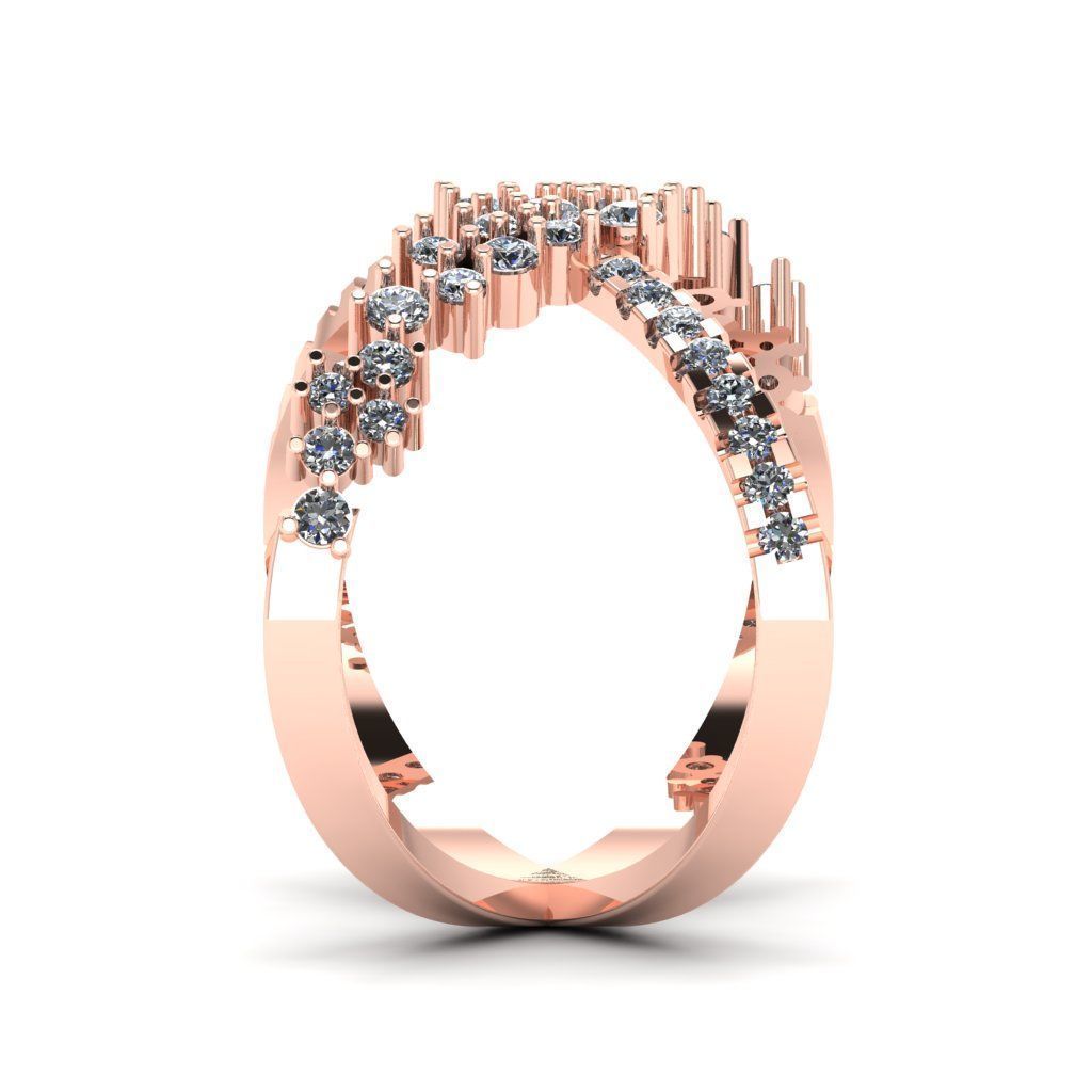 Jewelry 3D Models with render and 3dm stl -R-04 3D print model_7