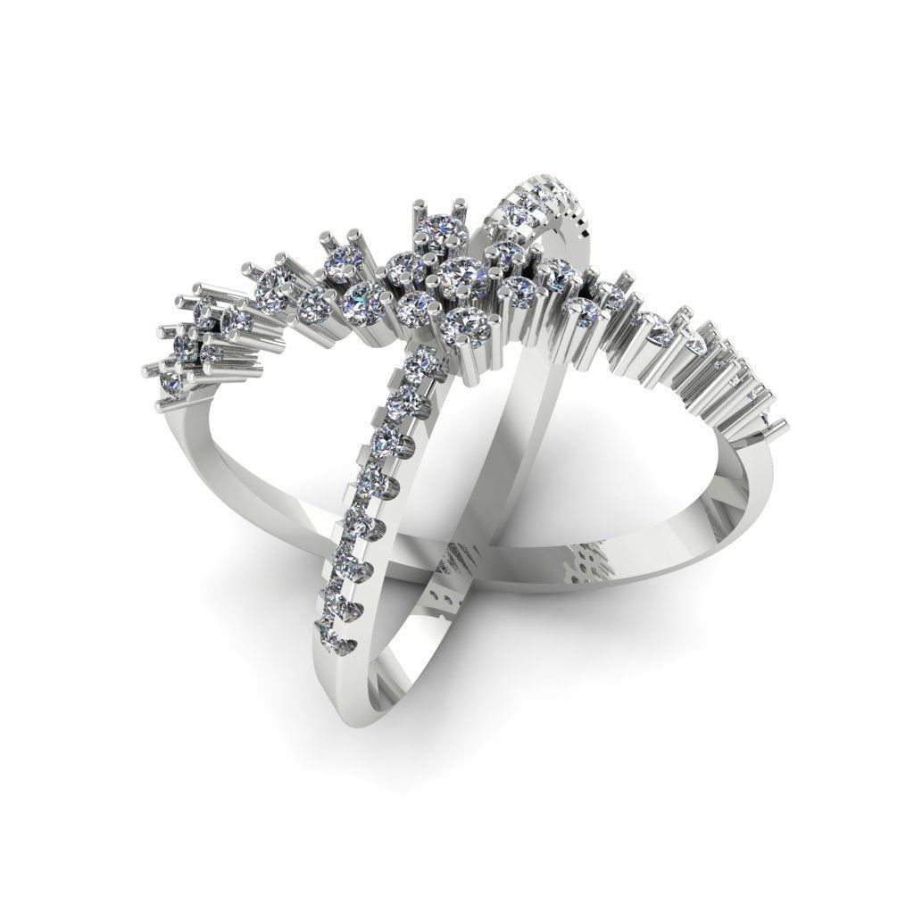 Jewelry 3D Models with render and 3dm stl -R-04 3D print model_2