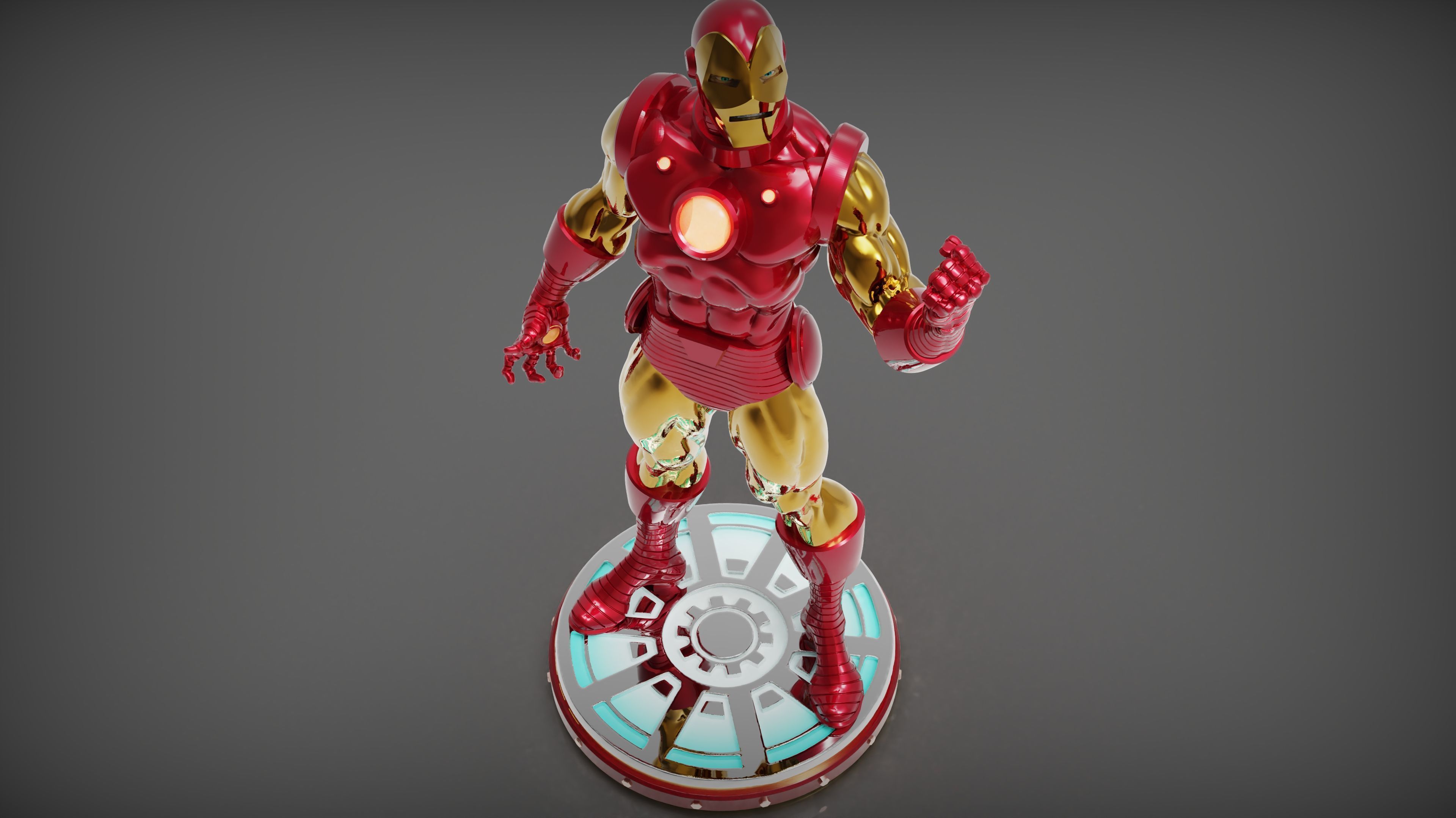 Iron Man 3D print model_4