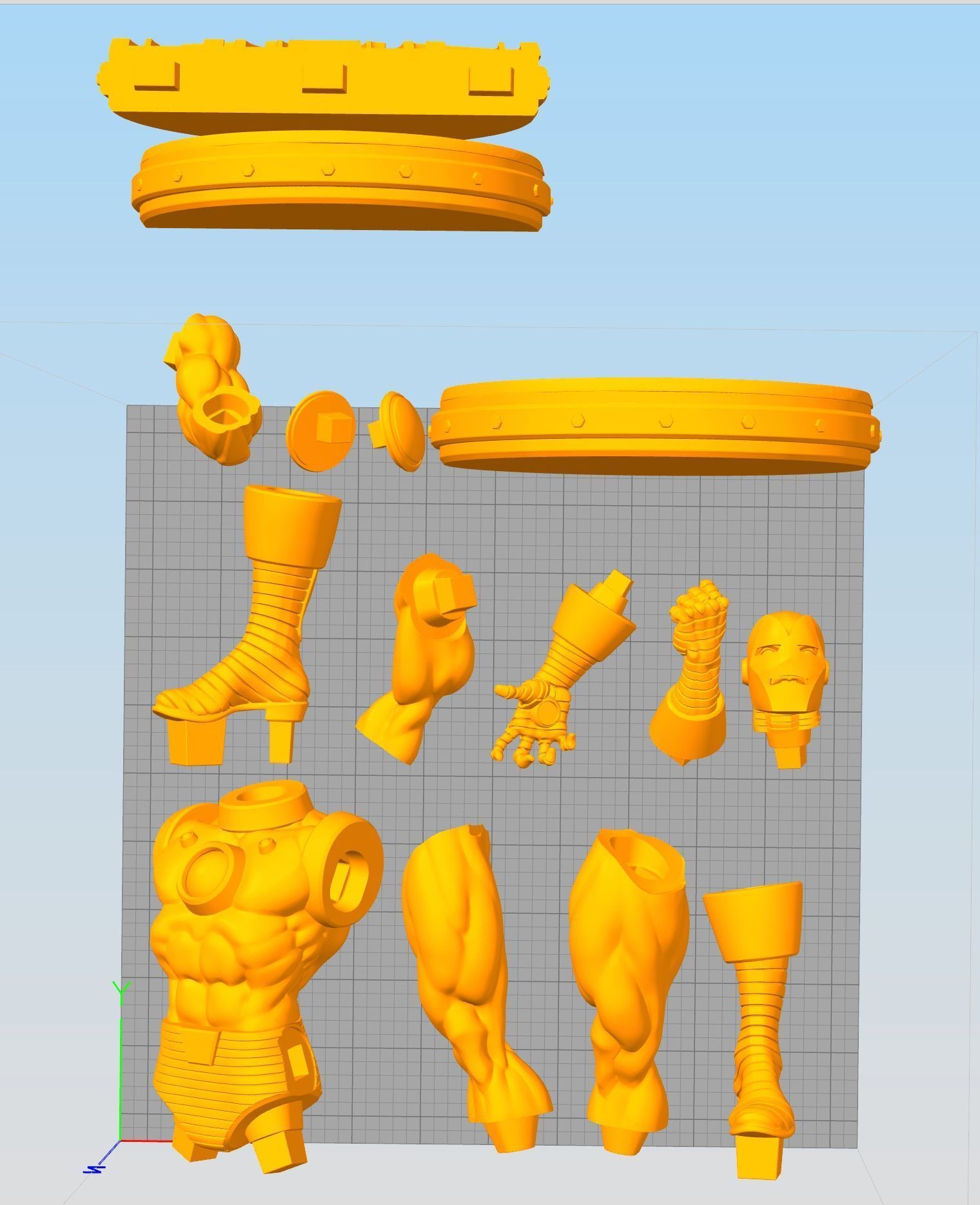 Iron Man 3D print model_6