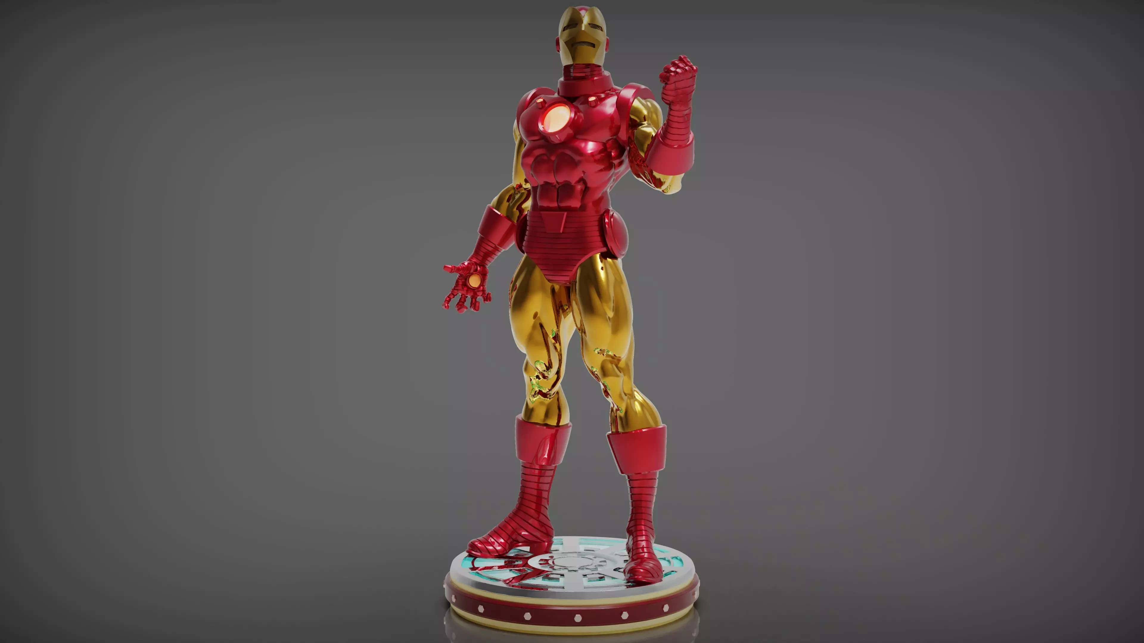 Iron Man 3D print model_0