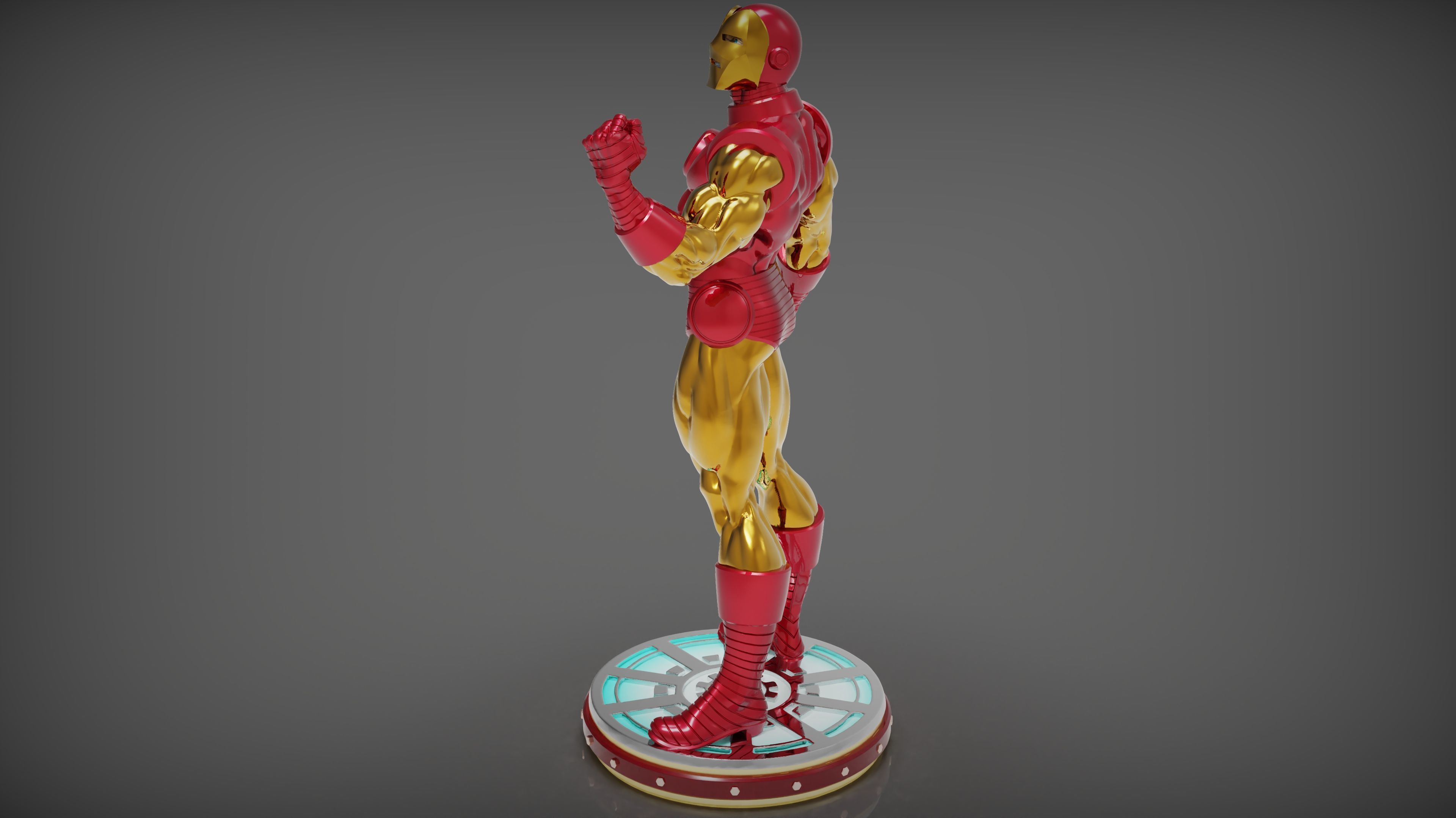 Iron Man 3D print model_3