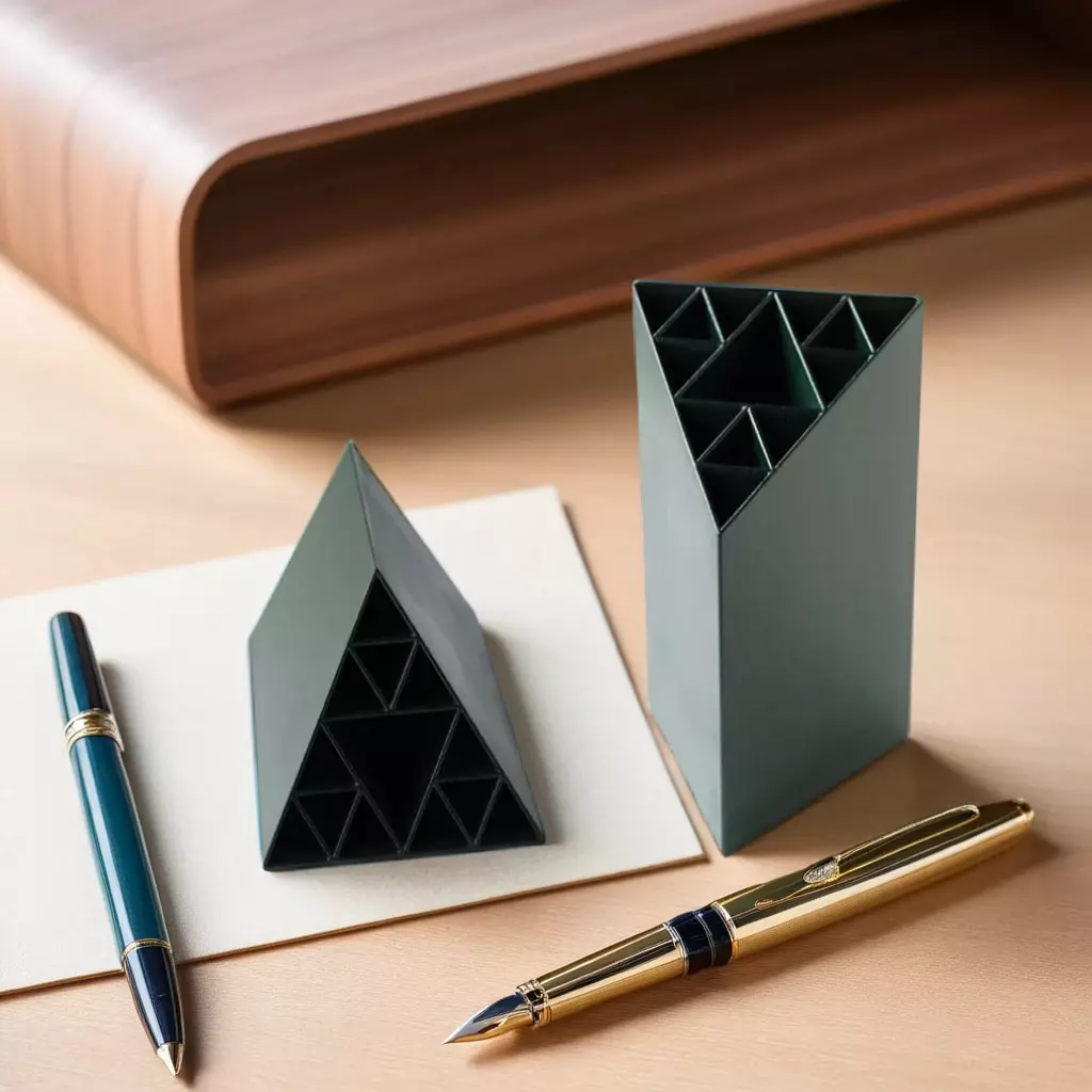 Sierpinski Gasket Penholder 3D print model_0