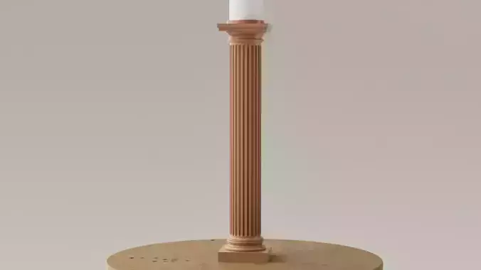 Porta velas - Candelabro - columna neoclasica 3D print model