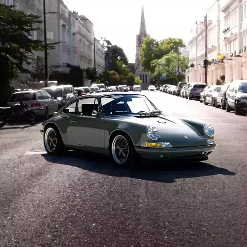 3D Exterior Scene Cars 04